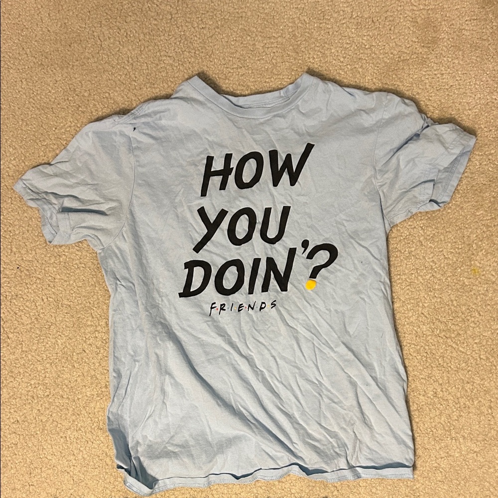 FRIENDS Light Blue Kids Tee with Graphic Print